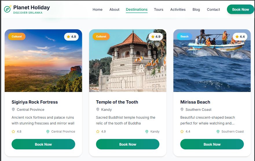 Planet Holiday Travel screen 2