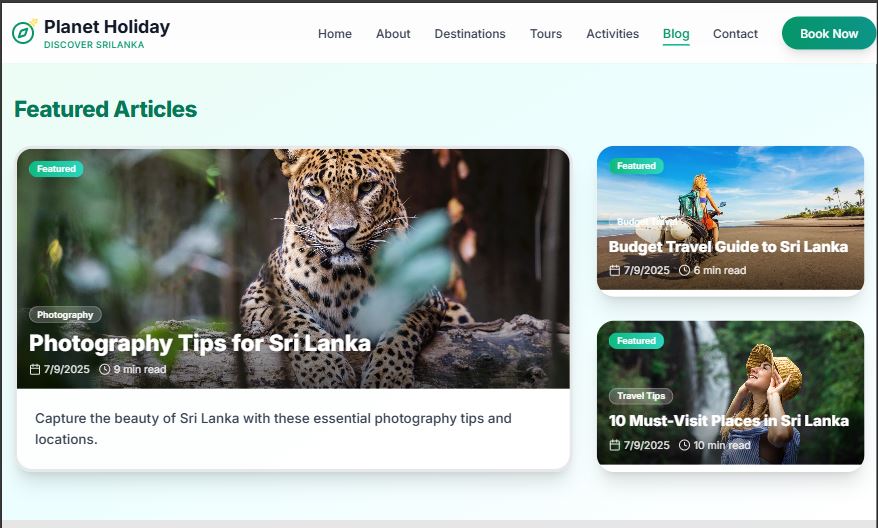 Planet Holiday Travel screen 3