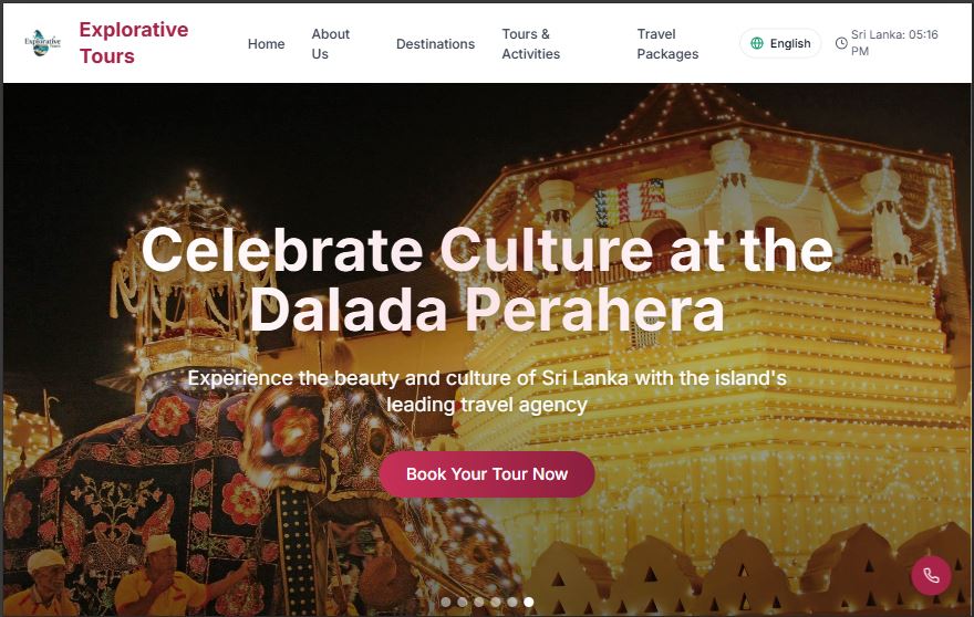 Tourism Landing Demo