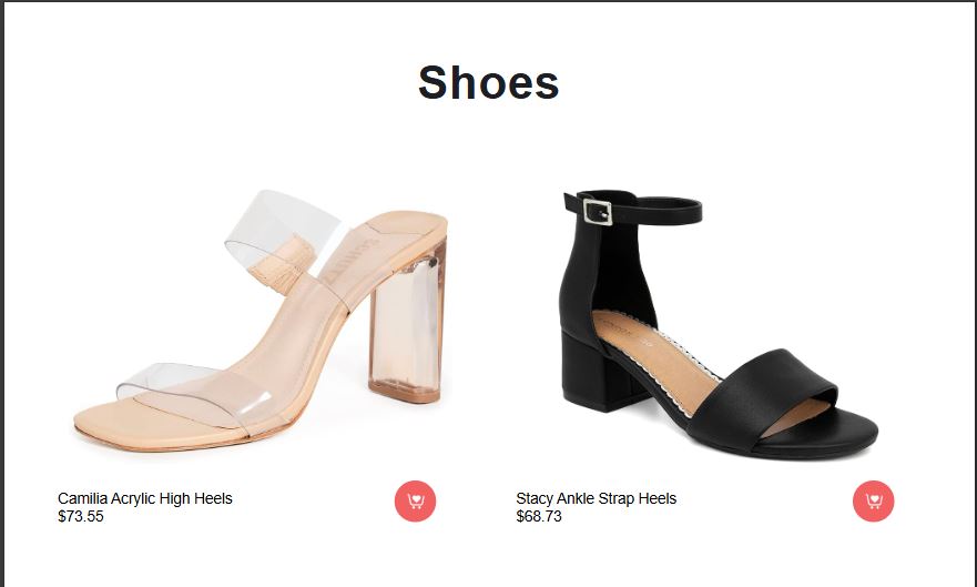 Shopping Time screen 2