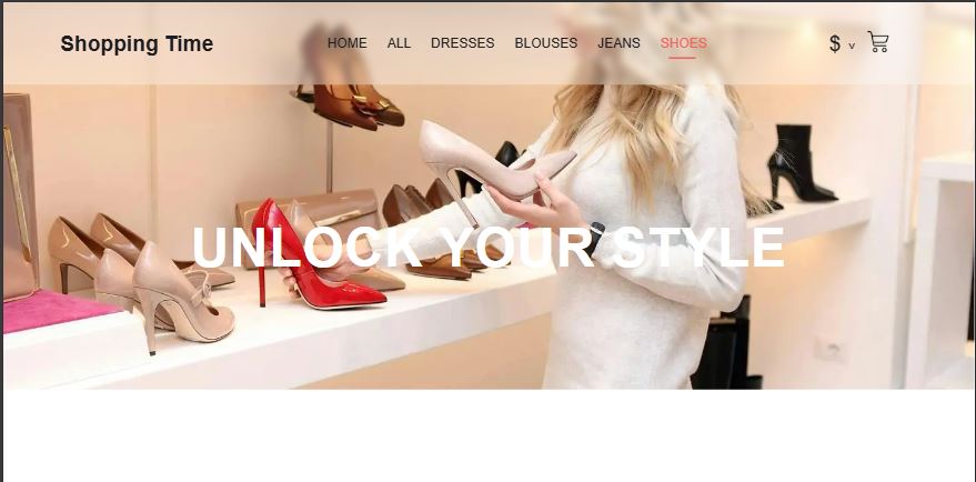 Shopping Time screen 3